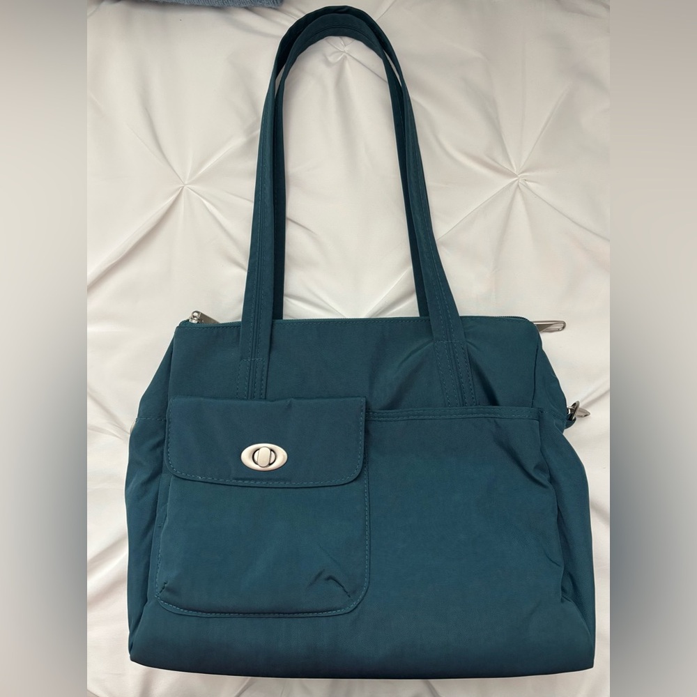 Magellan (Travelon) Teal Purse/Tote with RFID Blocking. NWOT - Picture 2 of 16